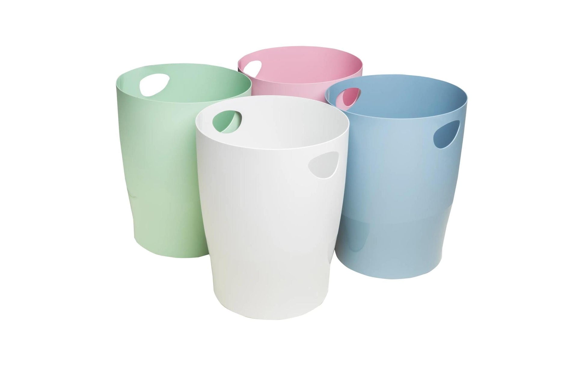 Exacompta Papierkorb – 15 l – Recycling-Kunststoff, rund – rosa