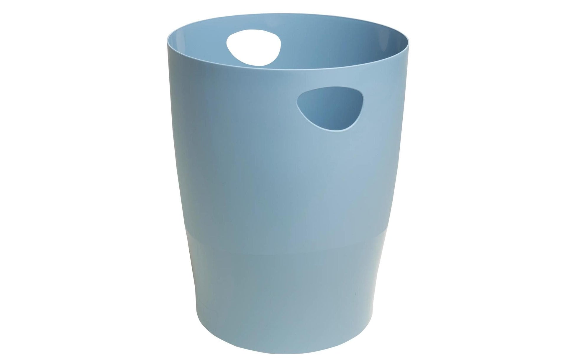 Exacompta Papierkorb ECOBIN AutentiK – 15 l – Recycling-Kunststoff, rund – Blaugrau