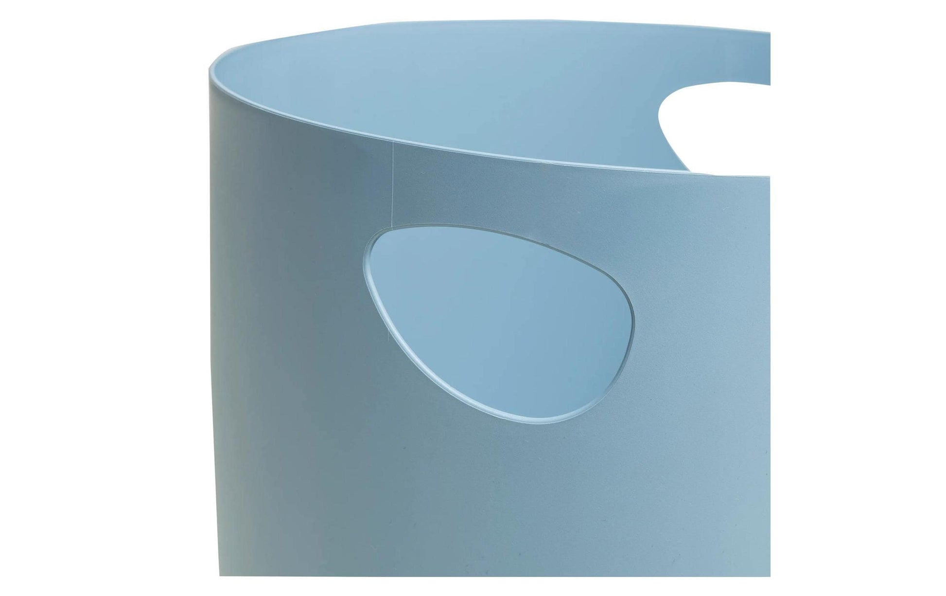 Exacompta Papierkorb ECOBIN AutentiK – 15 l – Recycling-Kunststoff, rund – Blaugrau