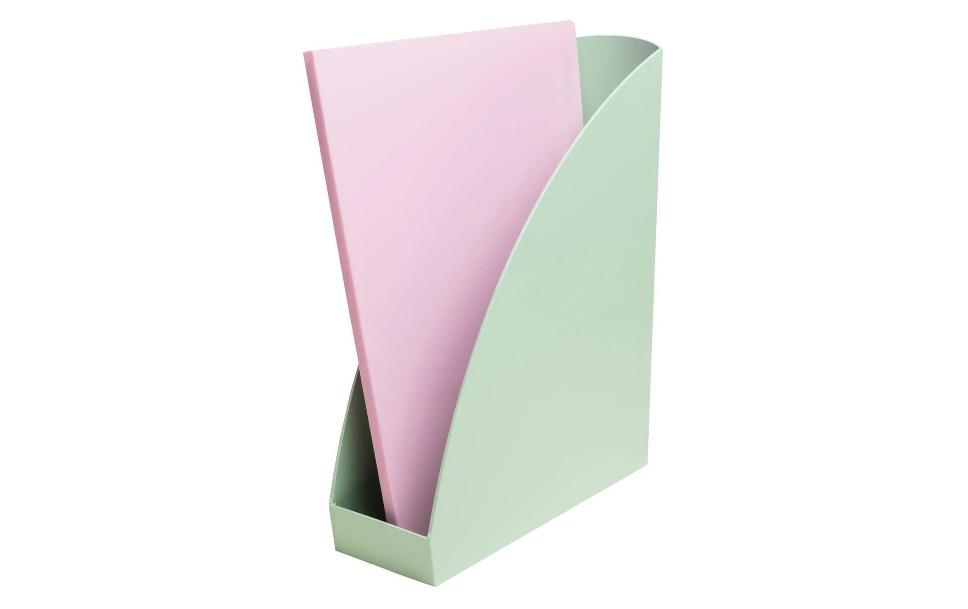 Exacompta Stehsammler – A4+ – Kunststoff – Salbeigrün – 82 × 266 × 305 mm