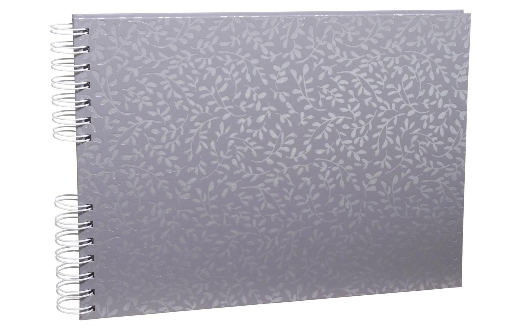 Exacompta Fotoalbum – für 320 × 220 mm, blaugrau, Spiralbindung, mit Prägung, Karton