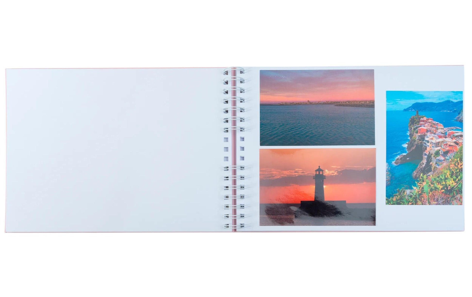 Exacompta Fotobuch Autentik – 320 × 220 mm, rosa, mit Spiralbindung, Karton