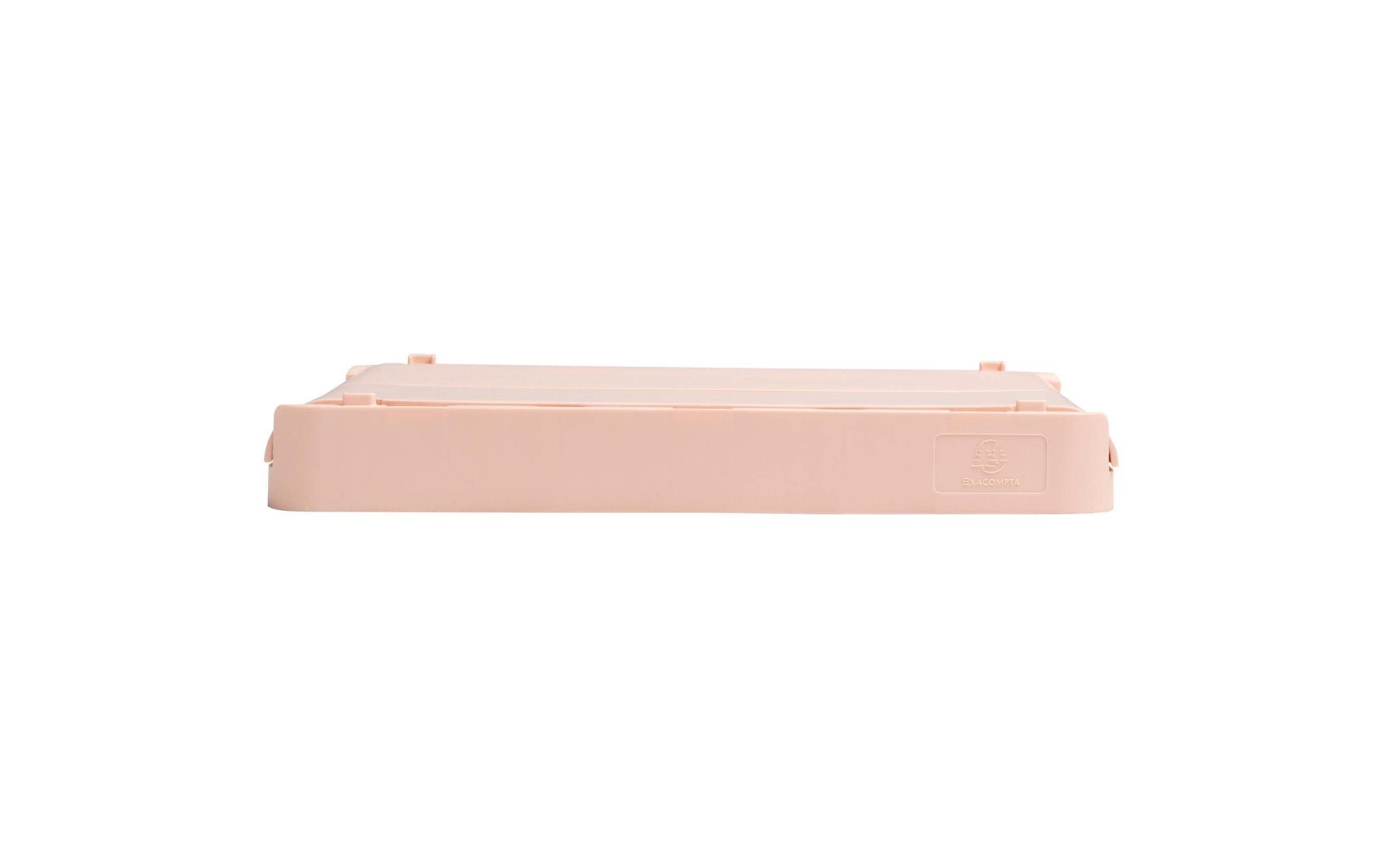 Exacompta Aufbewahrungsbox B 276 × H 120 × T 188 mm – für A5+, mit Tragegriff, stapelbar, Nude, PP