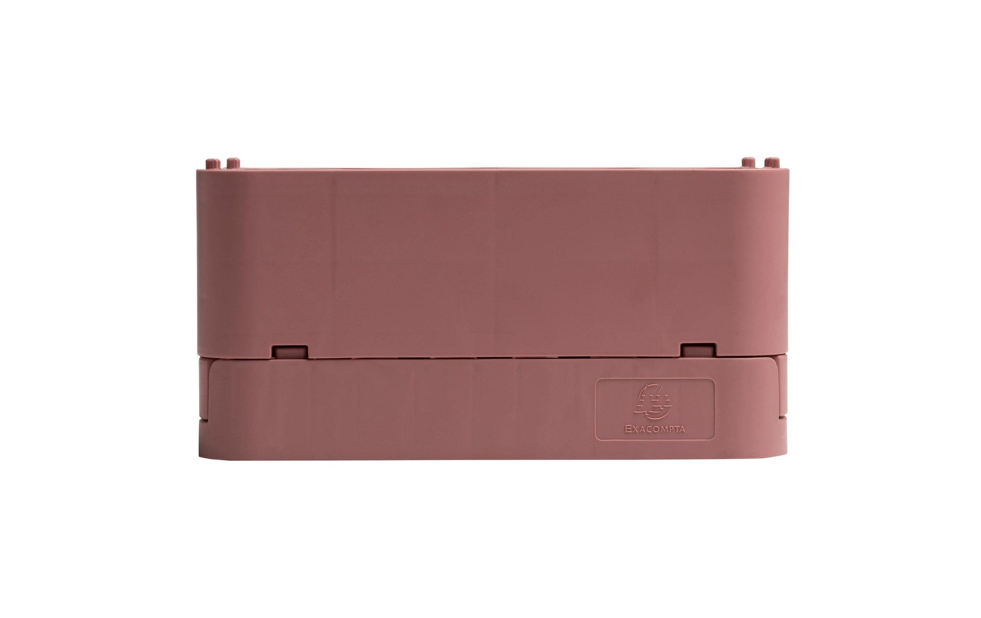 Exacompta Skandi Aufbewahrungsbox – für A6+, klappbar, altrosa, Polypropylen (PP), B 188 × H 95 × T 138 mm