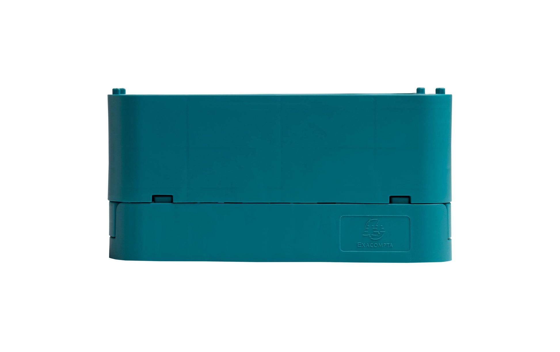 Exacompta Aufbewahrungsbox – für A6+, klappbar, pazifikblau, Polypropylen (PP), B 188 × H 95 × T 138 mm