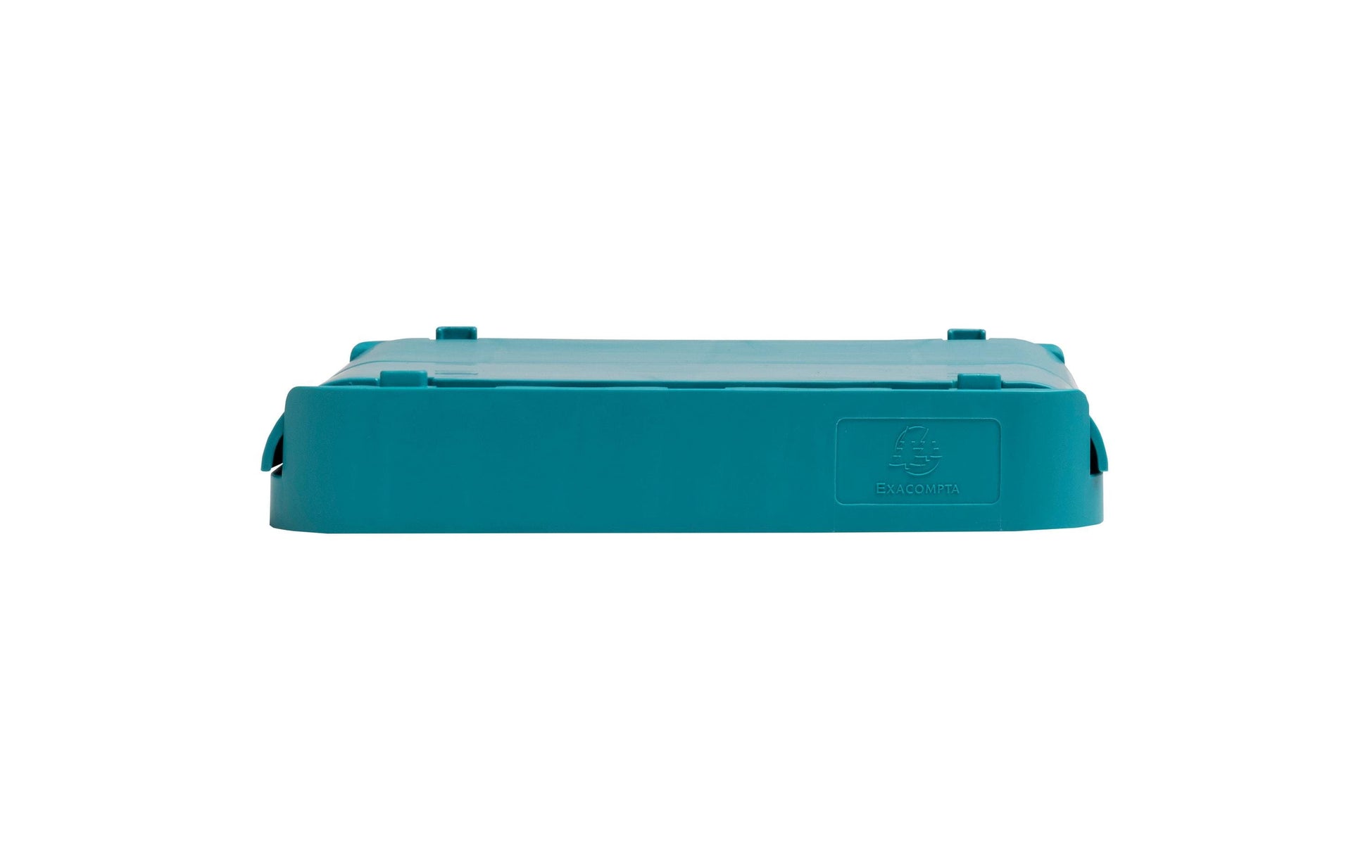 Exacompta Aufbewahrungsbox – für A6+, klappbar, pazifikblau, Polypropylen (PP), B 188 × H 95 × T 138 mm