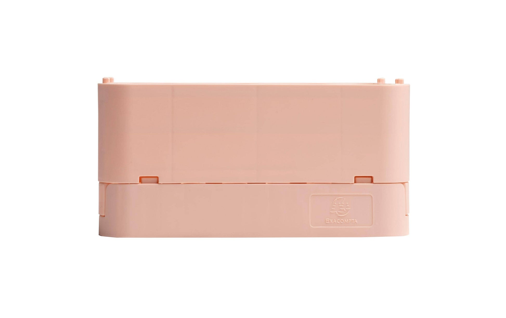 Exacompta Aufbewahrungsbox – für A6+, klappbar, hellrosa, Polypropylen (PP), B 188 × H 95 × T 138 mm