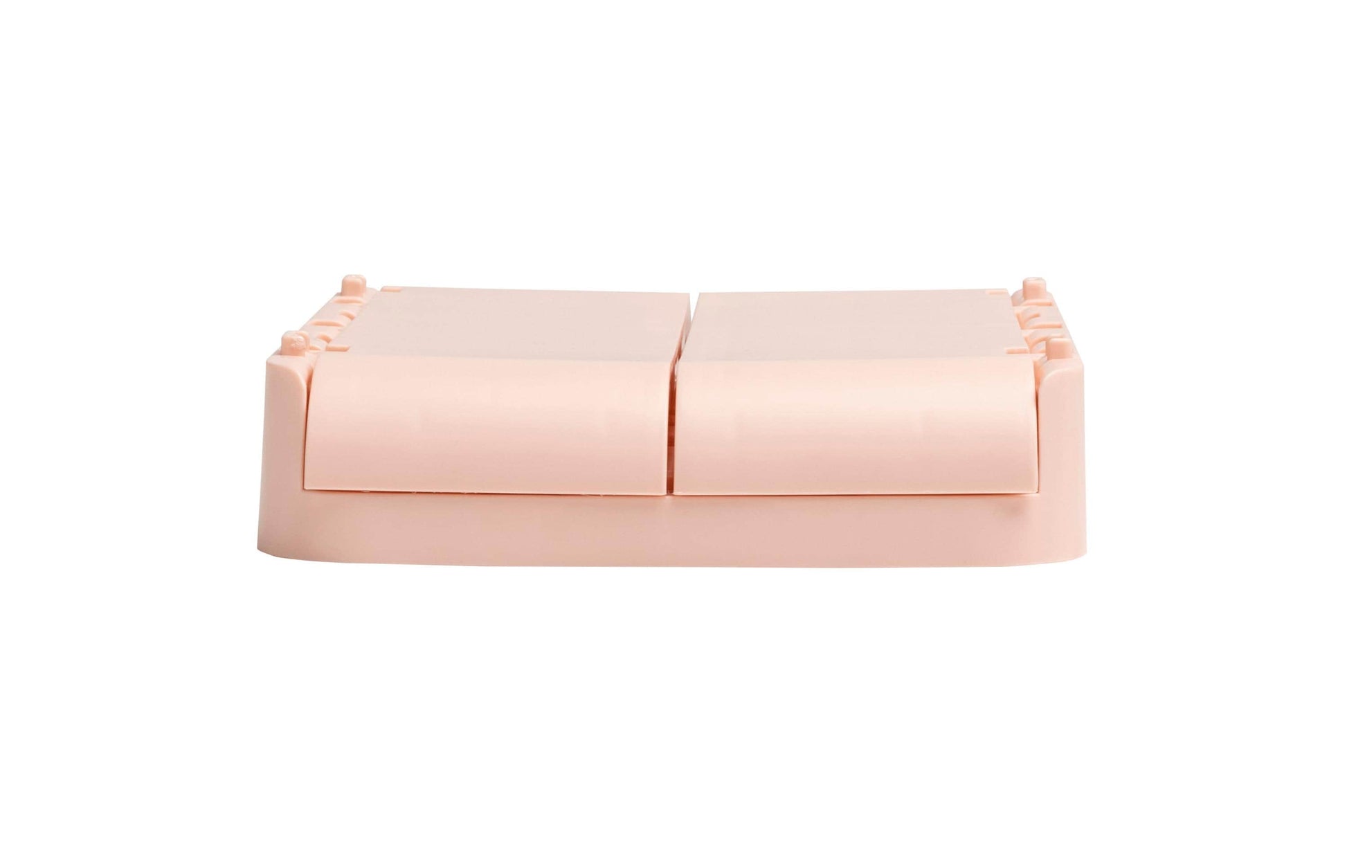 Exacompta Aufbewahrungsbox – für A6+, klappbar, hellrosa, Polypropylen (PP), B 188 × H 95 × T 138 mm
