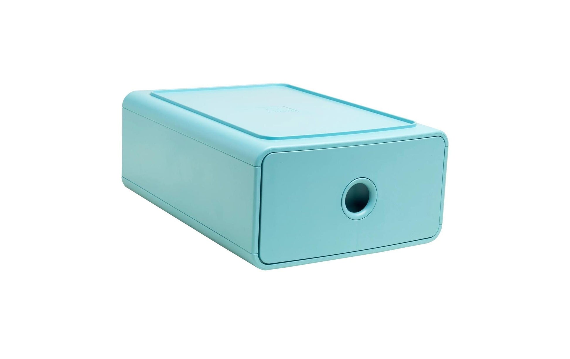 Exacompta SKANDI Schubladenelement – 1 Schublade, für A5+, blau, Polystyrol (PS), B 190 × H 107 × T 265 mm