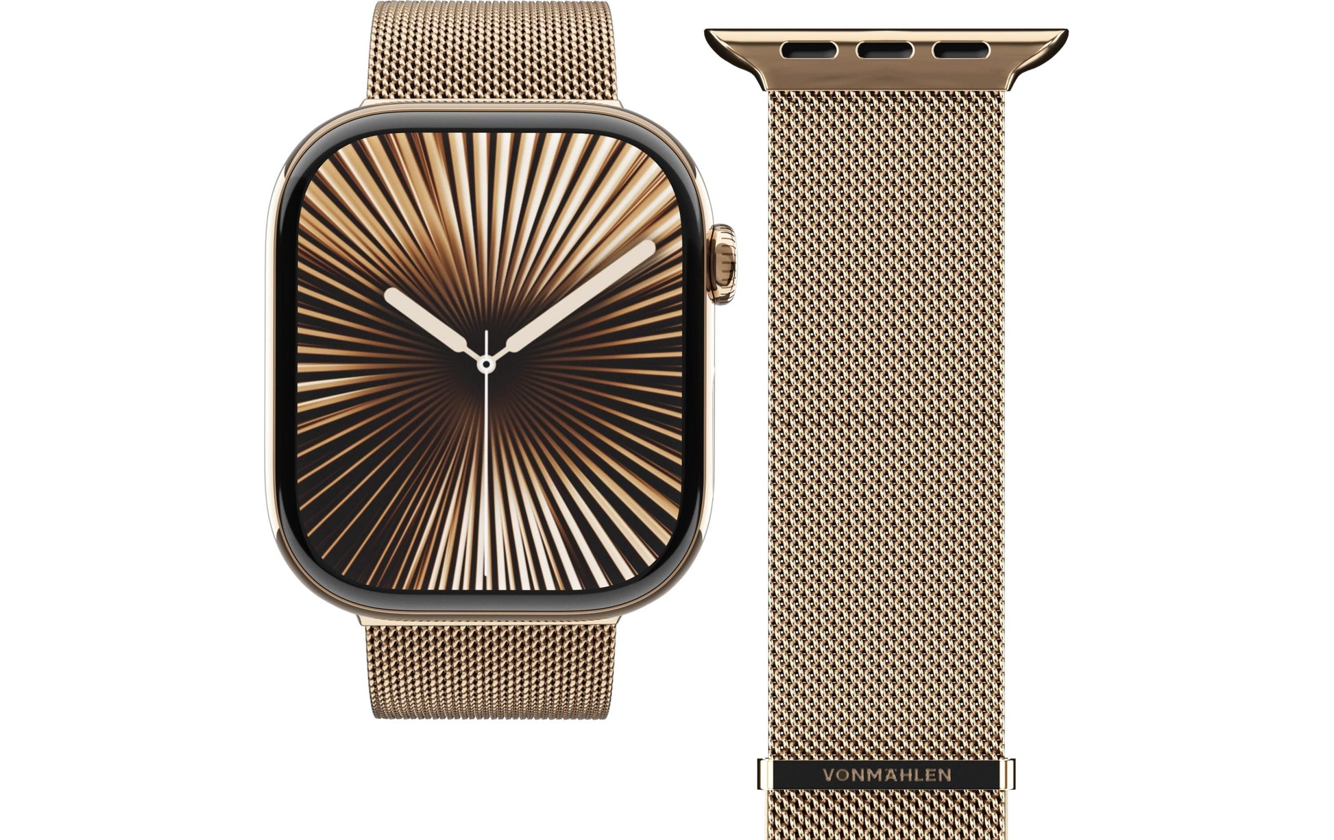 Vonmählen Milanese Loop 2 – Armband – für Apple Watch 40/41/42 mm, Sunset Gold, One Size, Edelstahl