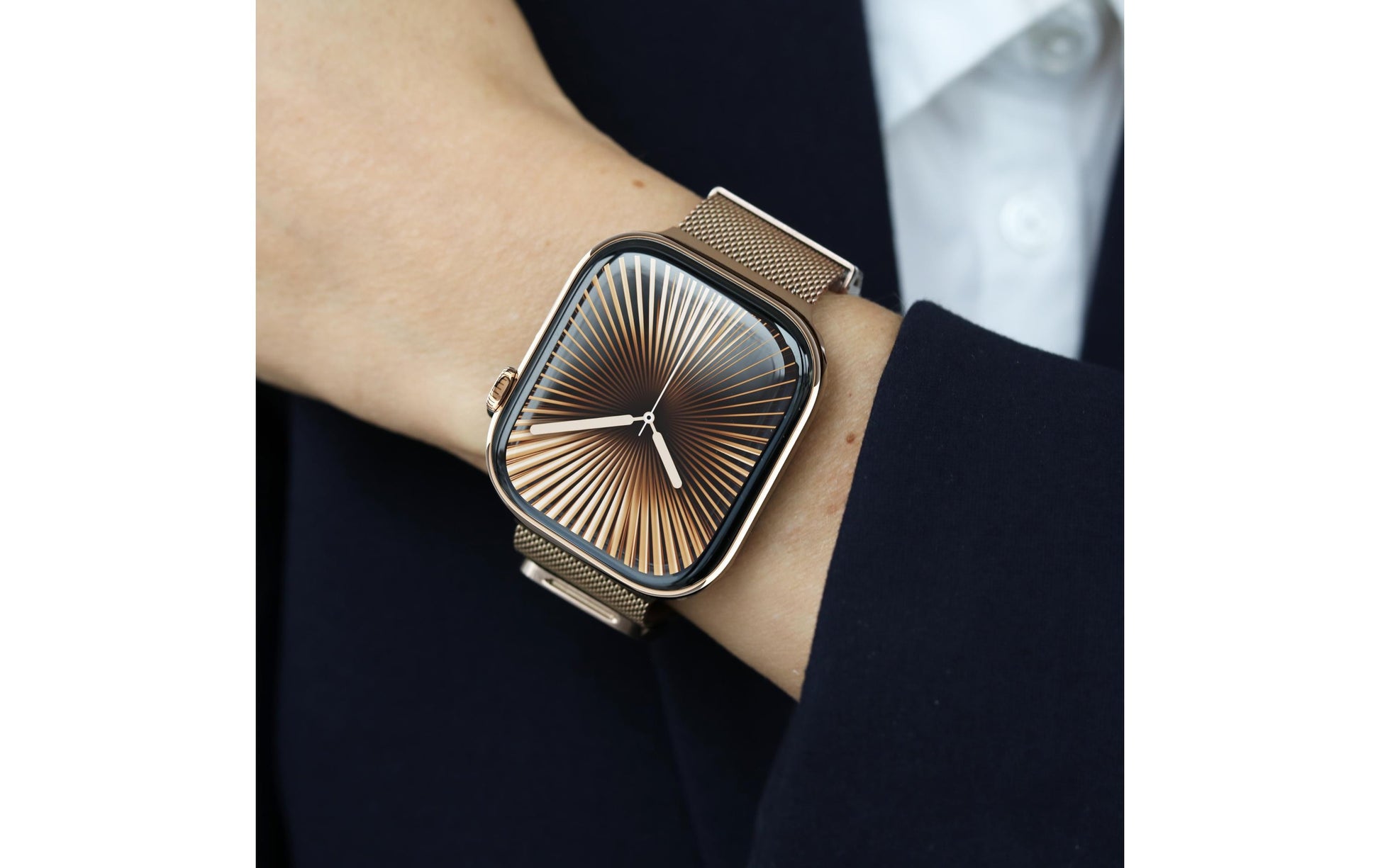 Vonmählen Milanese Loop 2 – Armband – für Apple Watch 40/41/42 mm, Sunset Gold, One Size, Edelstahl