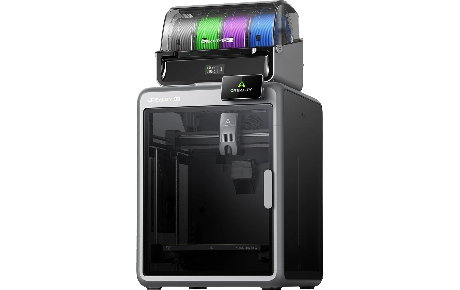 Creality 3D K2 3D-Drucker – FDM, Bauvolumen 260×260×260 mm, Mehrfarbdruck, 1 Extruder