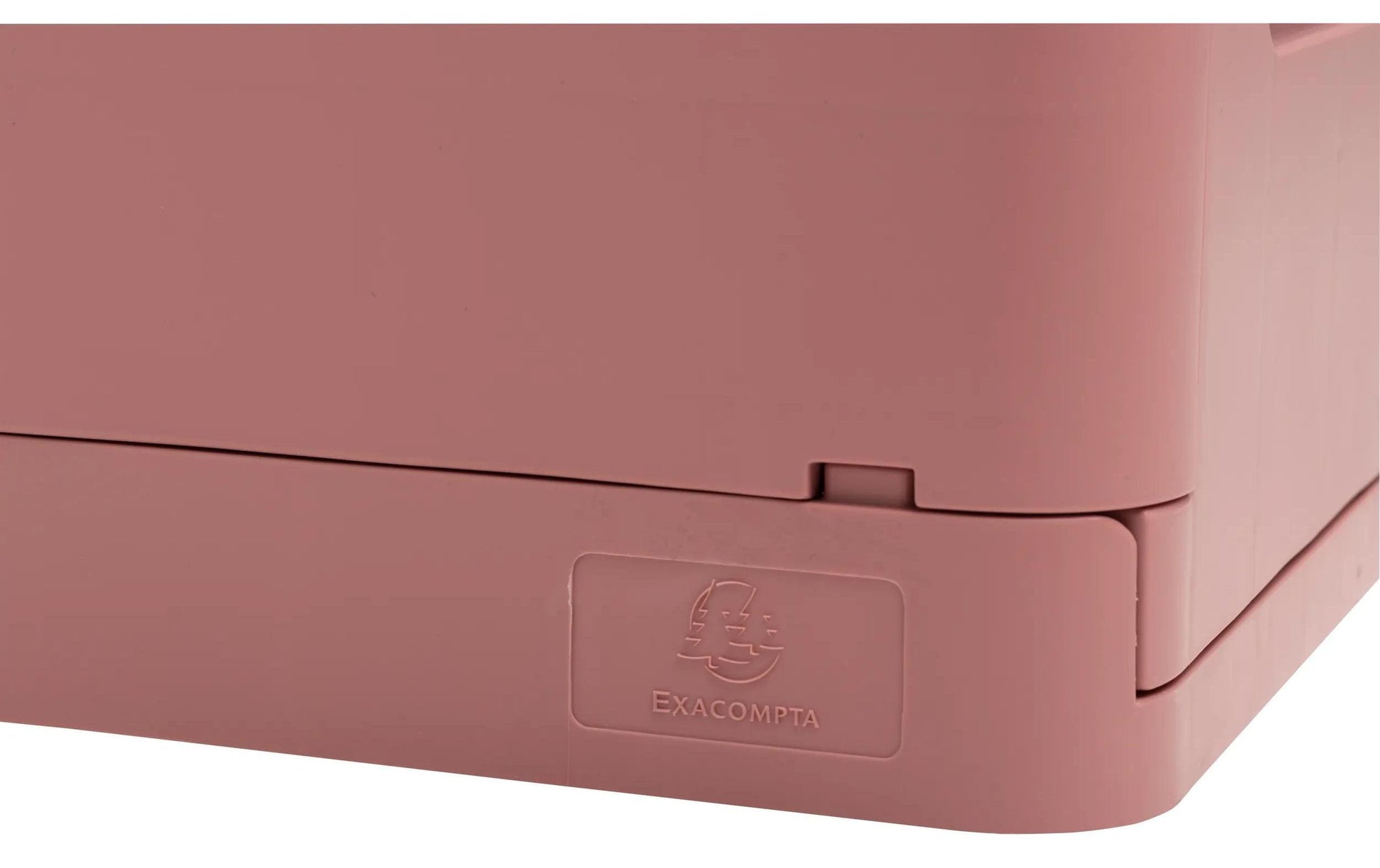 Exacompta Aufbewahrungsbox – Polypropylen – Rosa (stapelbar, mit Griffmulden) – 276 × 120 × 188 mm