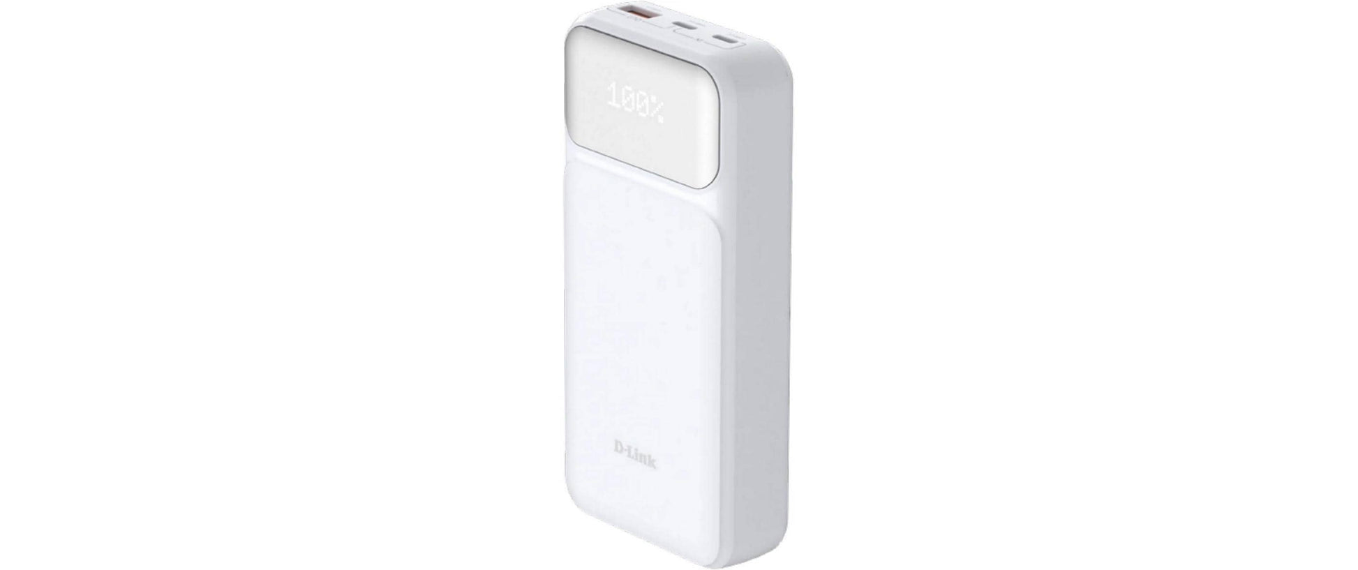 D-Link DPP-201 Powerbank 20'000 mAh – 65 W PD, 2× USB-C, 1× USB-A, weiss