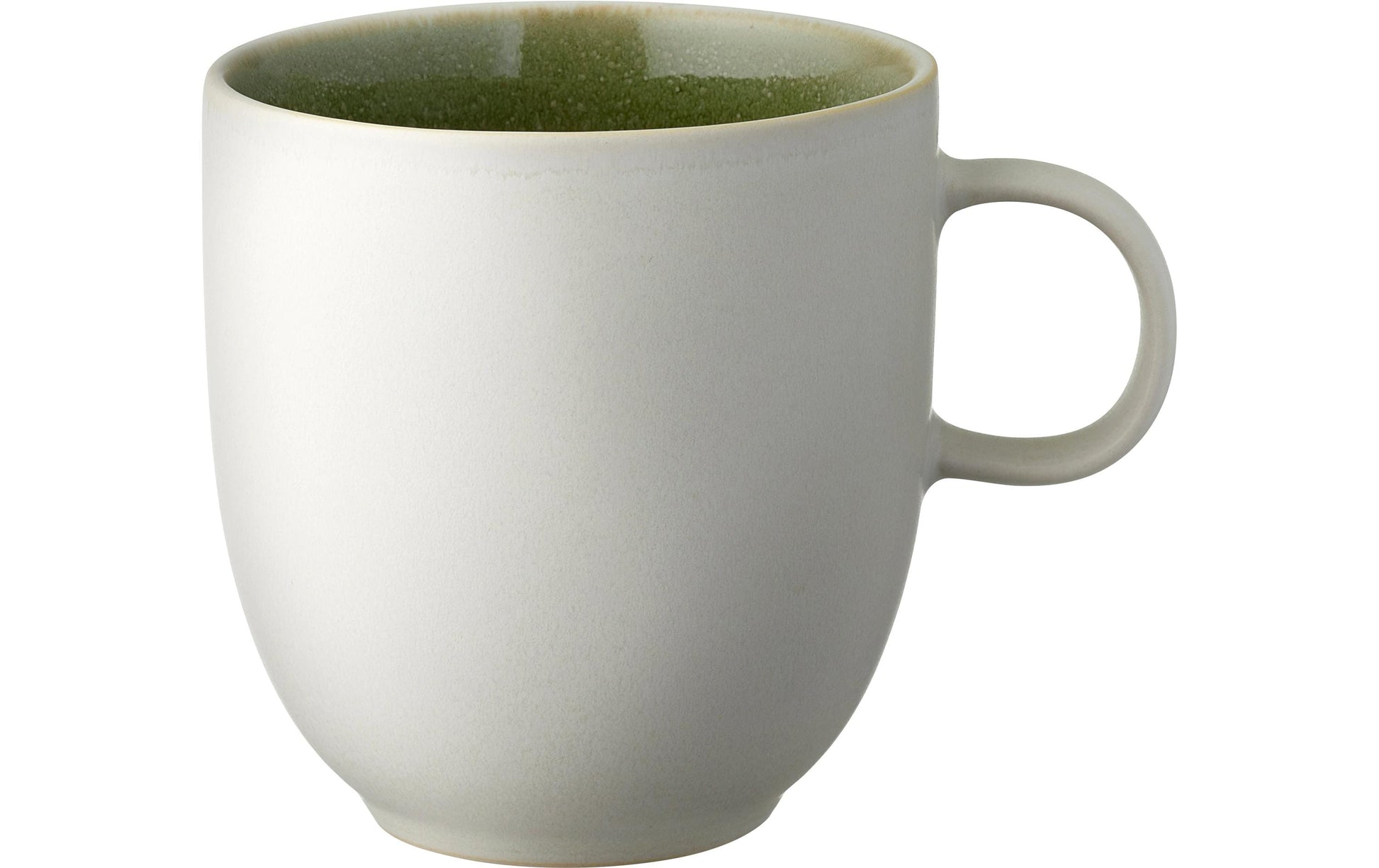 Studio Round Teetasse North – 330 ml, Steinzeug, Weiss, spülmaschinenfest, mikrowellengeeignet