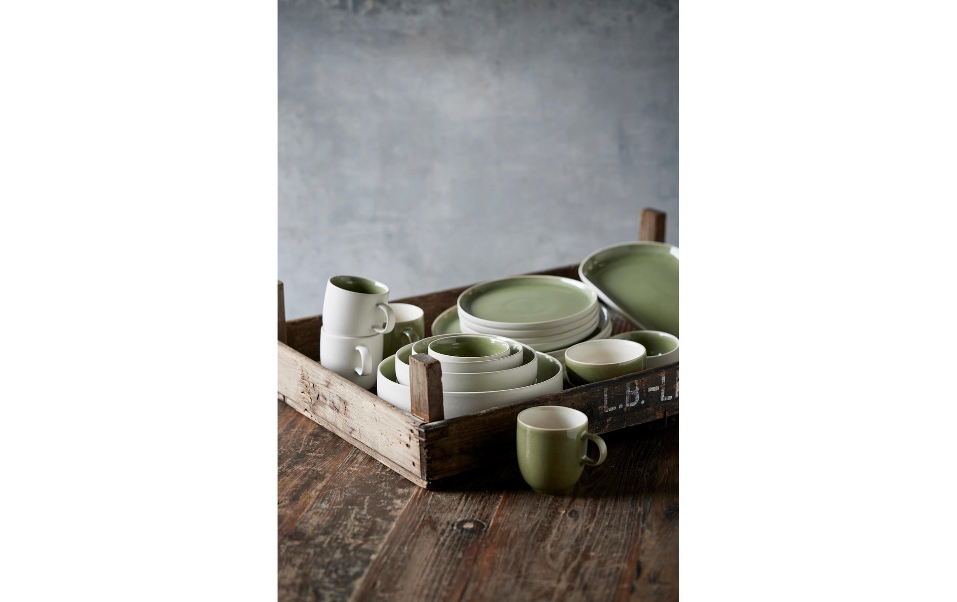 Studio Round Teetasse North – 330 ml, Steinzeug, Weiss, spülmaschinenfest, mikrowellengeeignet