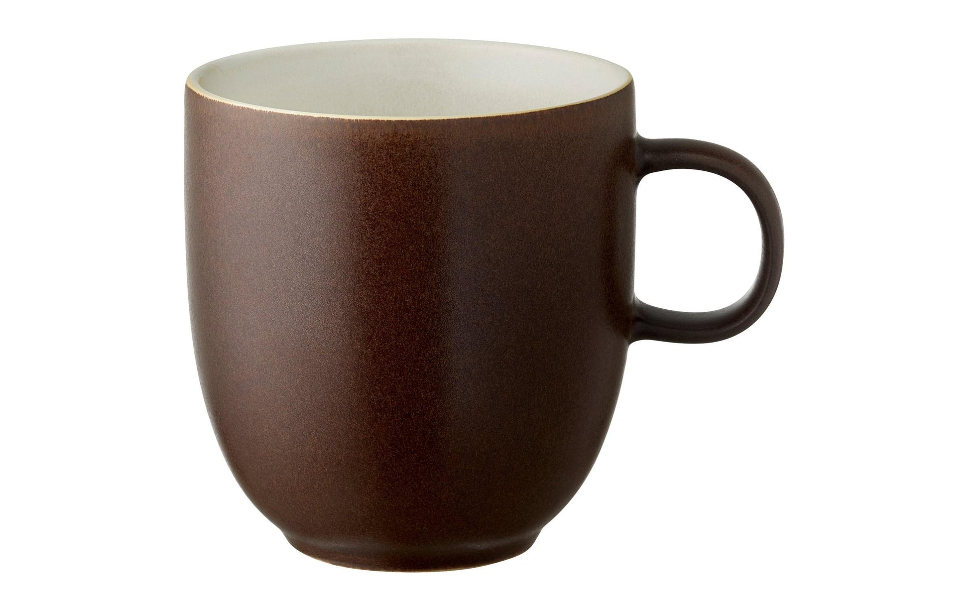 Studio Round Teetasse – 330 ml, Steinzeug, Braun/Weiss, spülmaschinenfest, mikrowellengeeignet