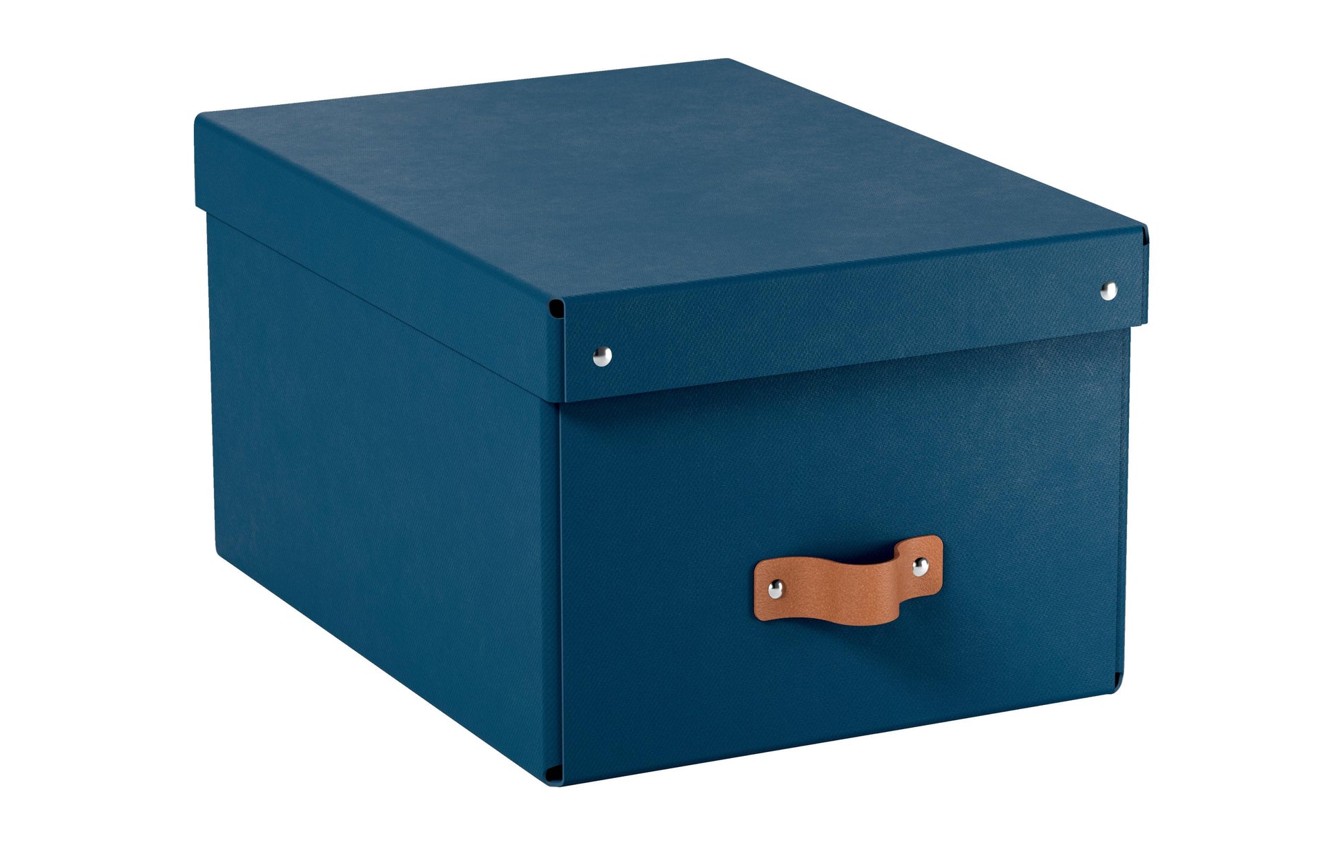 Leitz Aufbewahrungsbox 17 l – mit Tragegriff, 265 × 200 × 355 mm, Nachtblau, Karton, 2er Pack