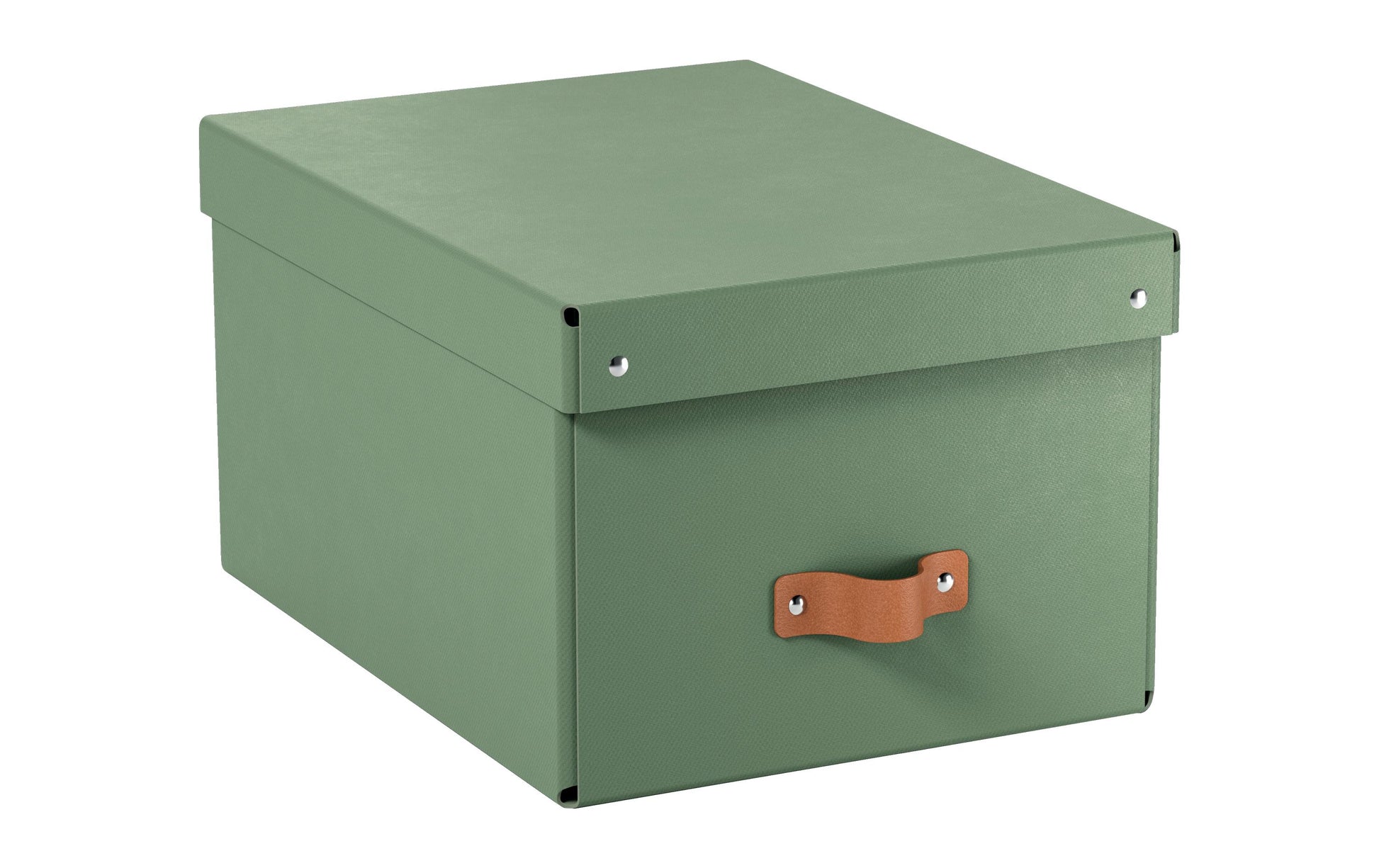 Leitz Aufbewahrungsbox 17 l – mit Klappdeckel, mit Tragegriff, 265 × 200 × 355 mm, Hellgrün, Karton, 2er Pack