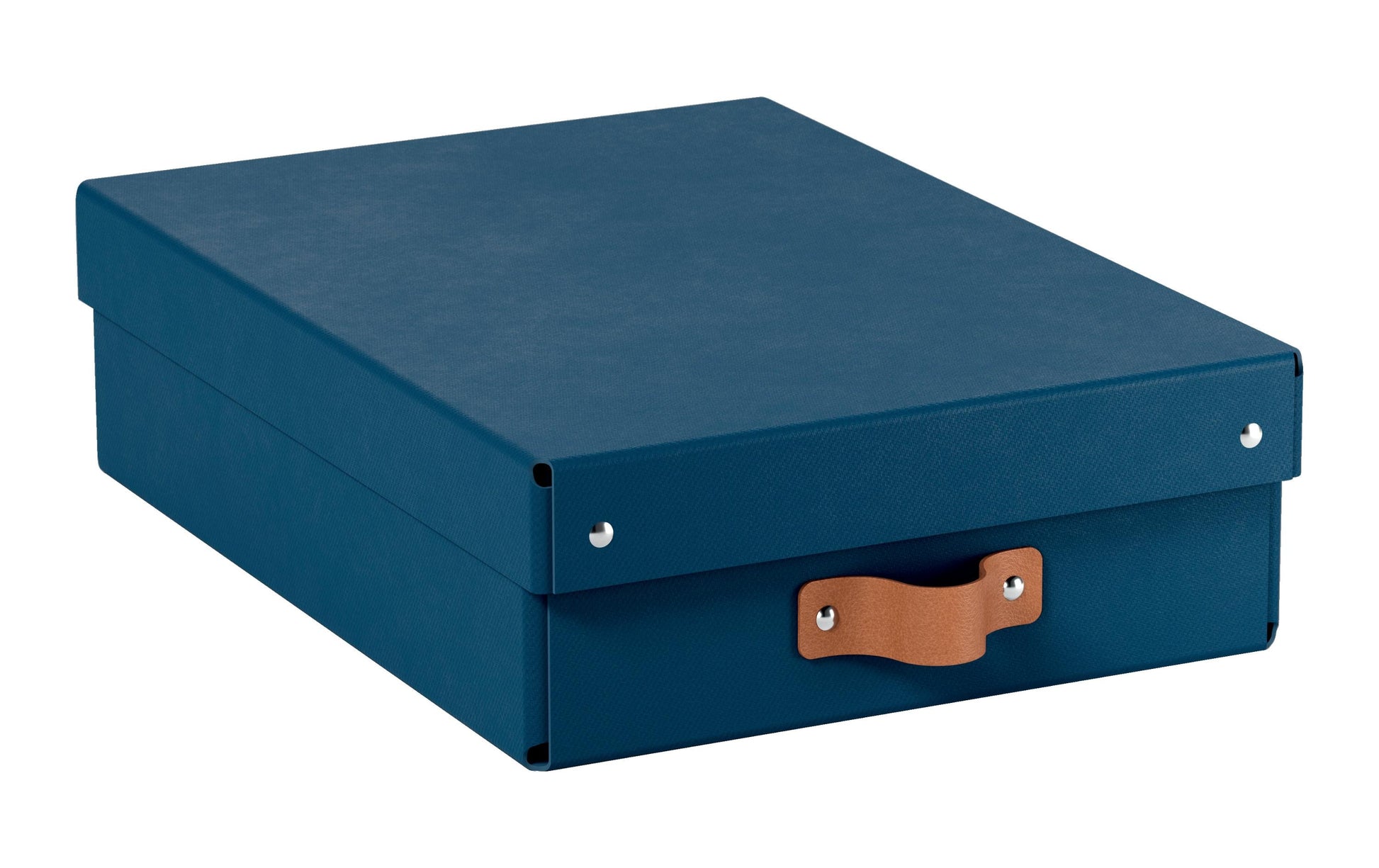 Leitz Aufbewahrungsbox 8 L – mit Klappdeckel, 355 × 100 × 260 mm, Nachtblau, Karton, 2er Pack