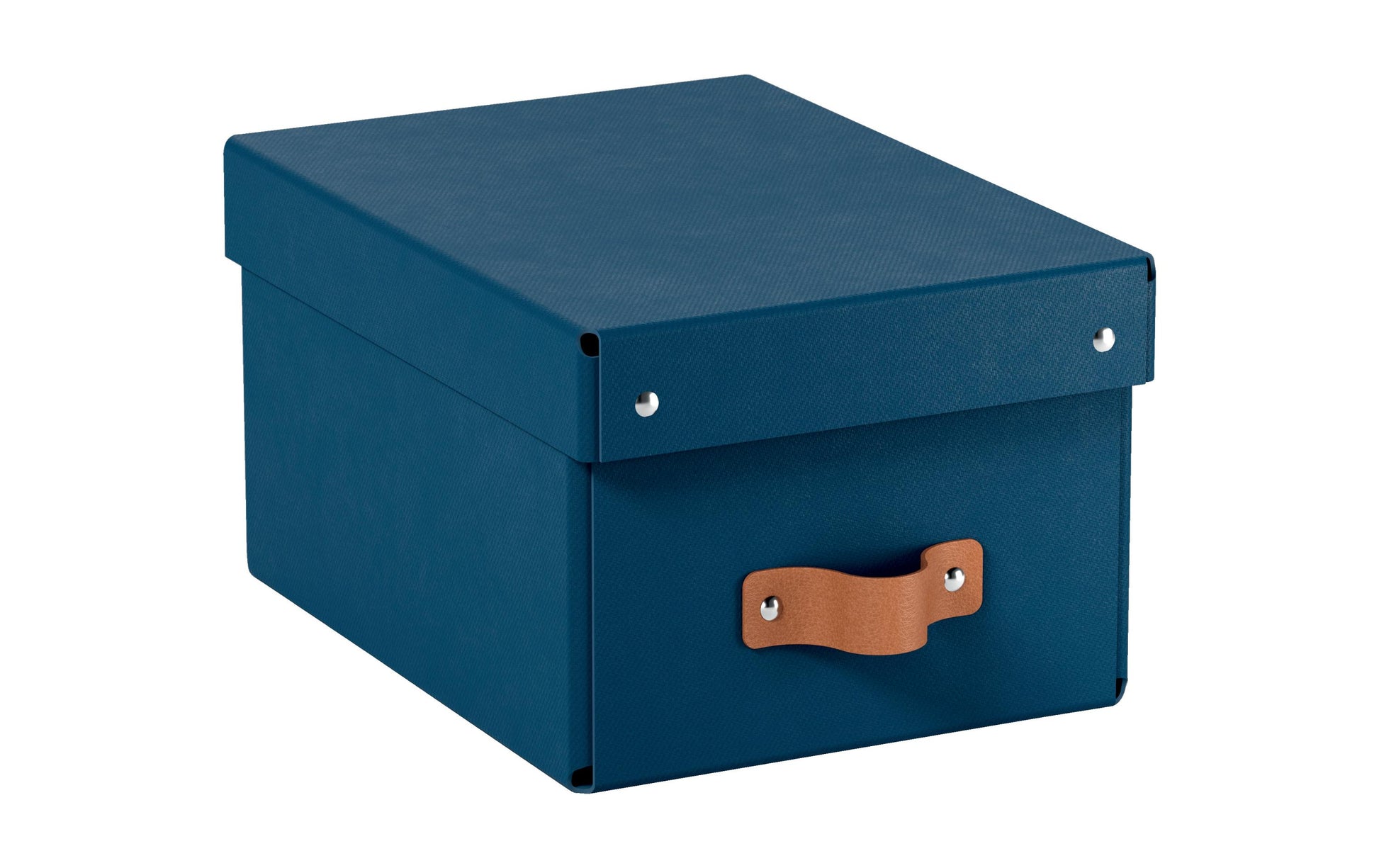 Leitz Aufbewahrungsbox Puro klein – Karton, Nachtblau, 20 × 15 × 26 cm – 2er-Pack