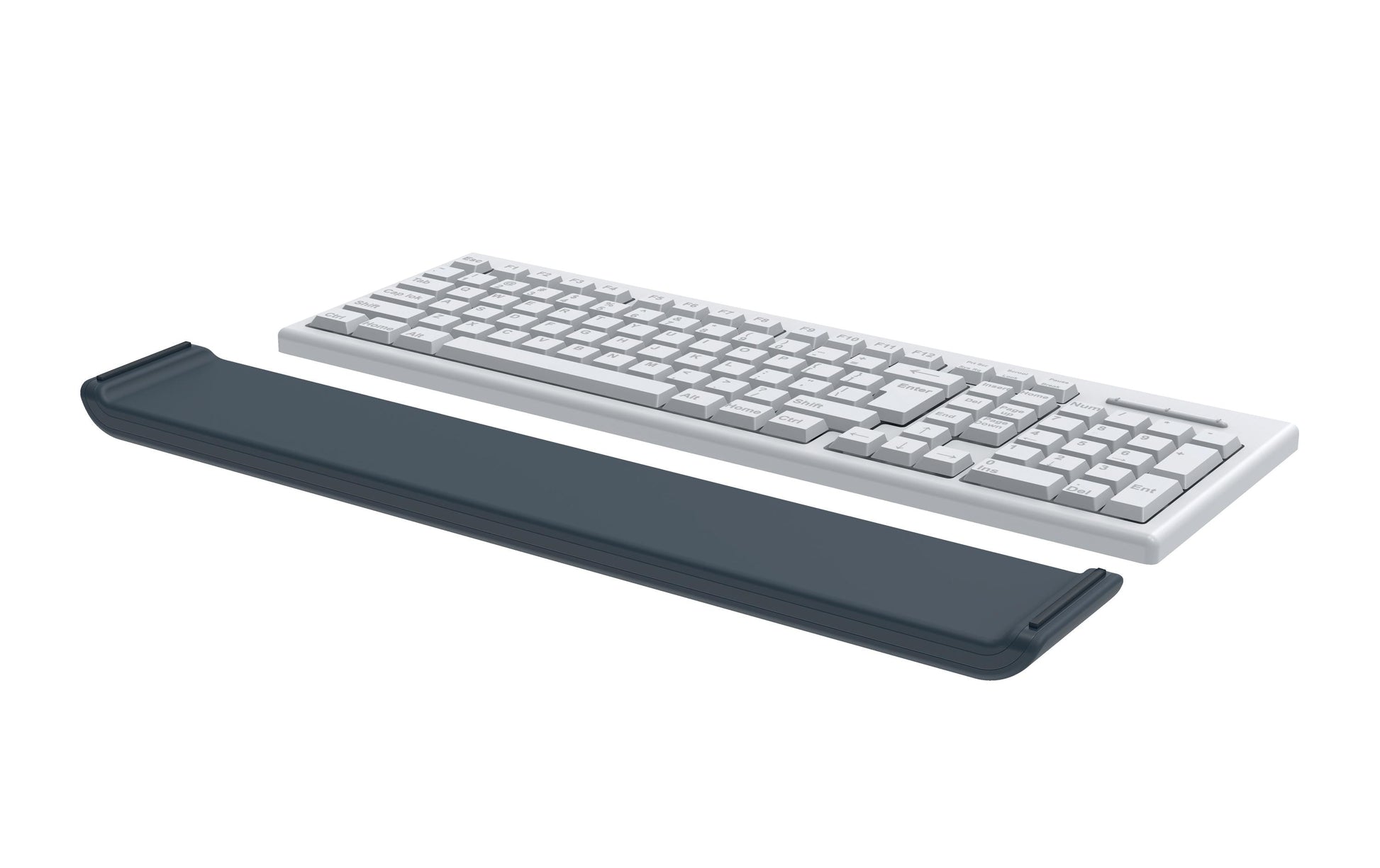 Leitz Handgelenkauflage für Tastatur – Grau – Breite 437 mm