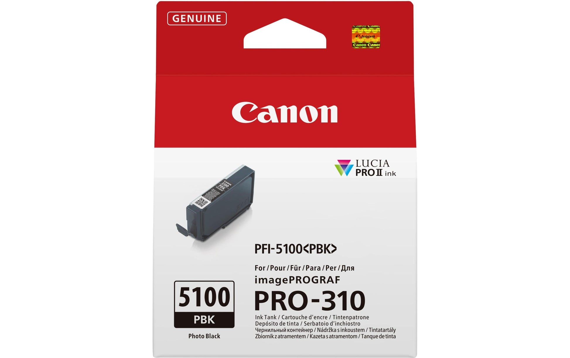 Canon Tintenpatrone PFI-5100 PBK (Foto Schwarz)