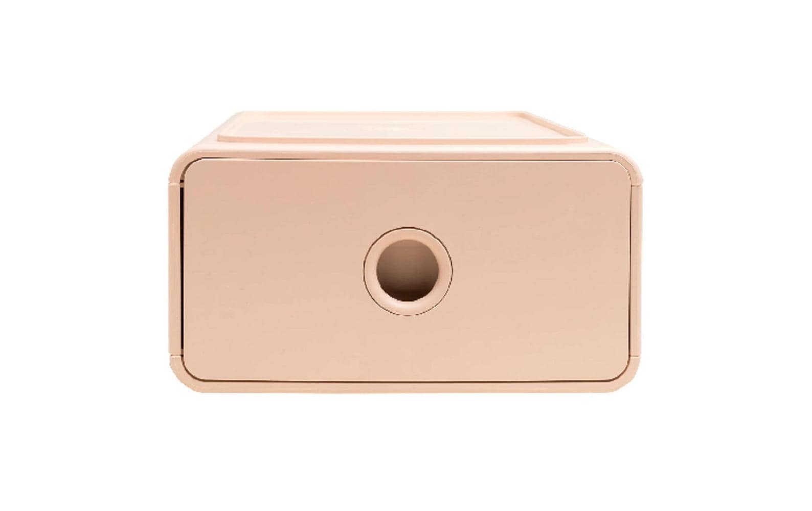 Exacompta SKANDI Schubladenelement – 1 Schublade, für A5+, stapelbar, rosa, Polystyrol (PS)