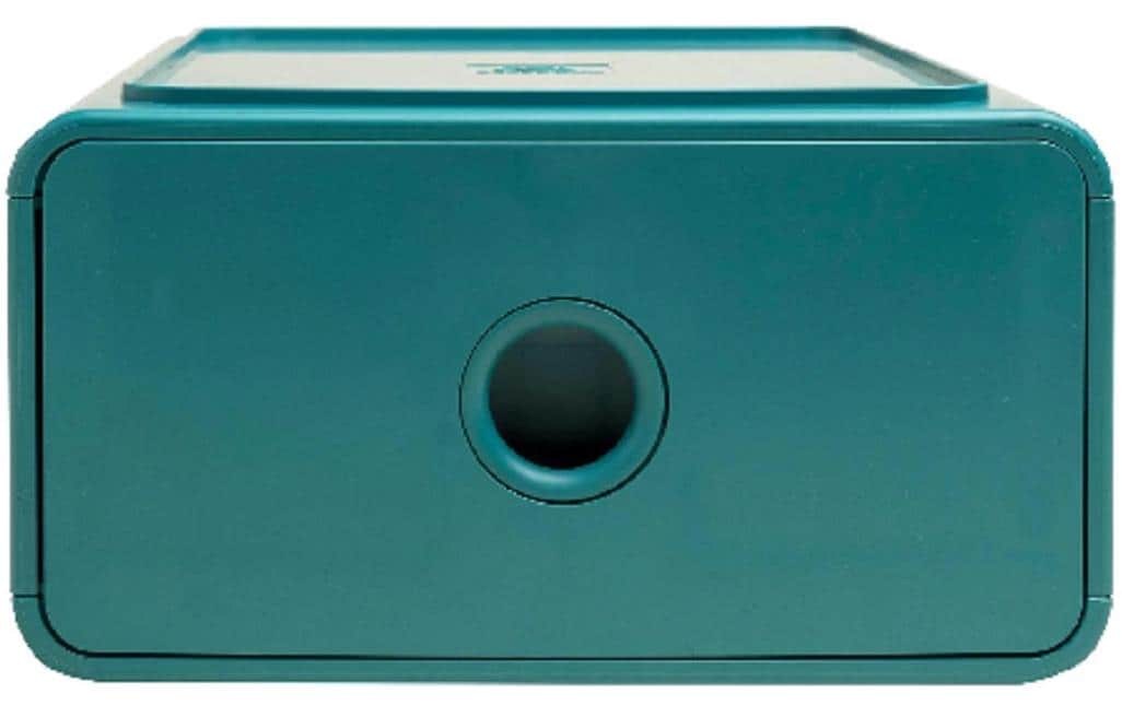 Exacompta SKANDI Schubladenelement – 1 Schublade, für A5+, blau, Polystyrol (PS), B 190 × H 107 × T 265 mm