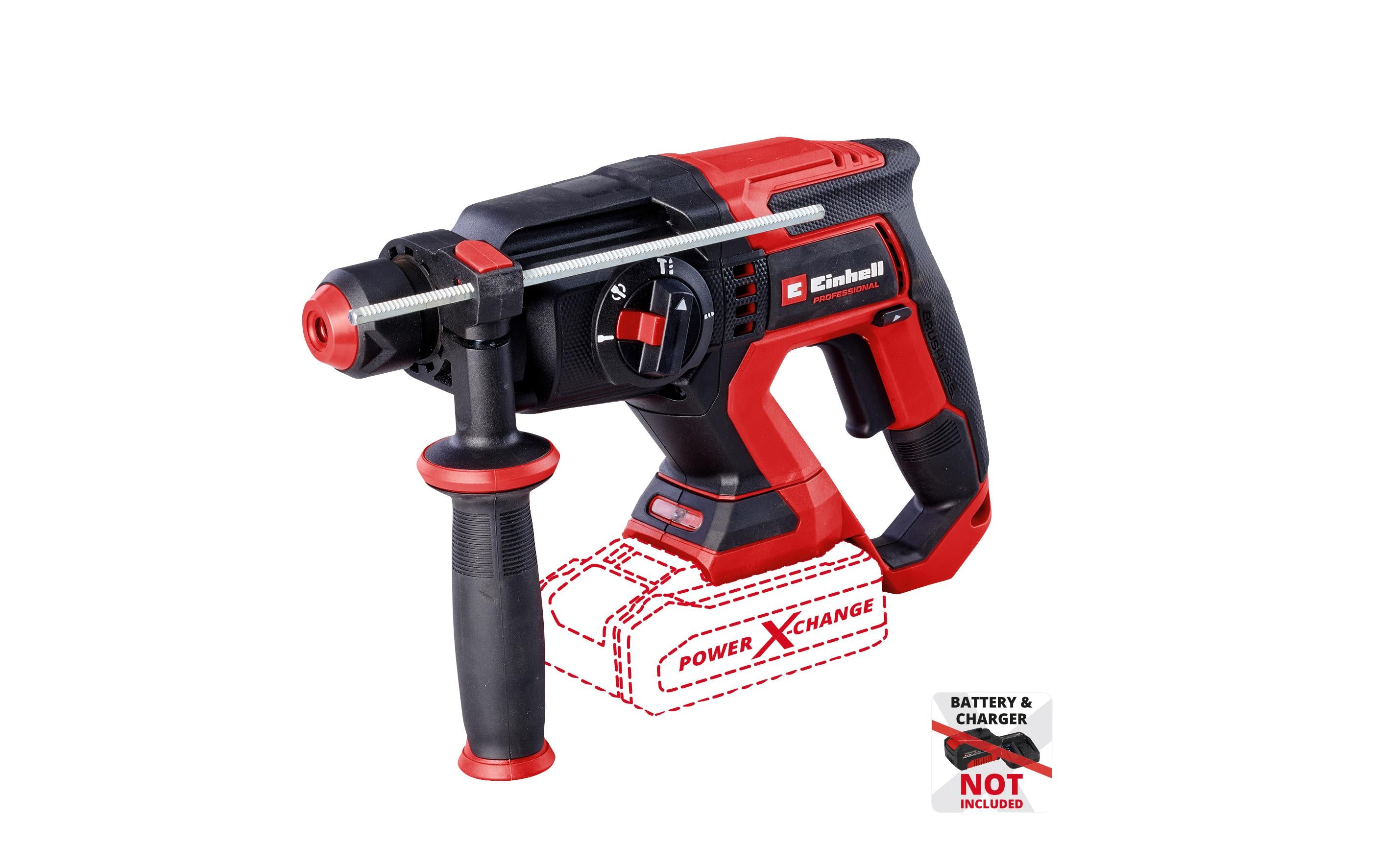 Einhell Akku-Bohrhammer TE-HD18/22 Li Solo – 18 V, 2,3 J, SDS-plus, ohne Akku & Ladegerät