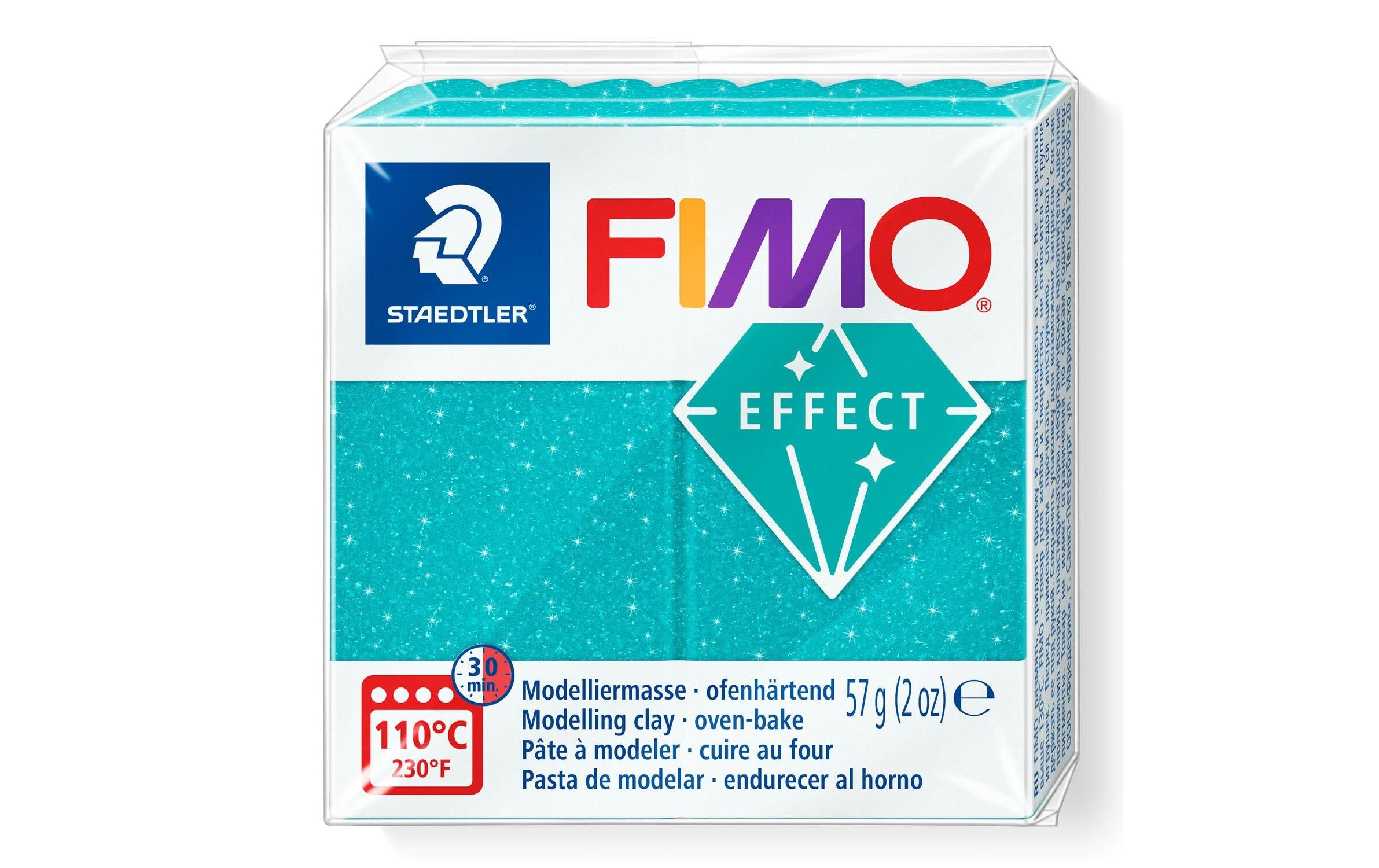 Staedtler Modelliermasse (ofenhärtend), FIMO effect, Türkis, 57 g