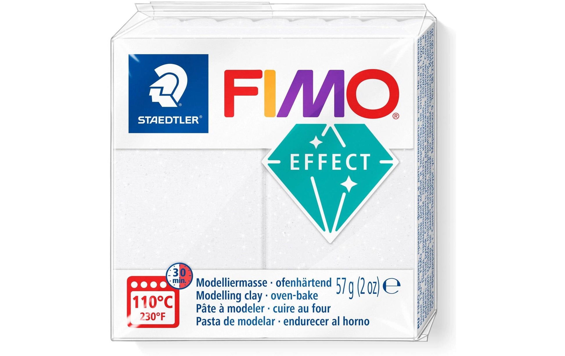 Staedtler Modelliermasse, Weiss, ofenhärtend (110 °C, 30 min), 57 g