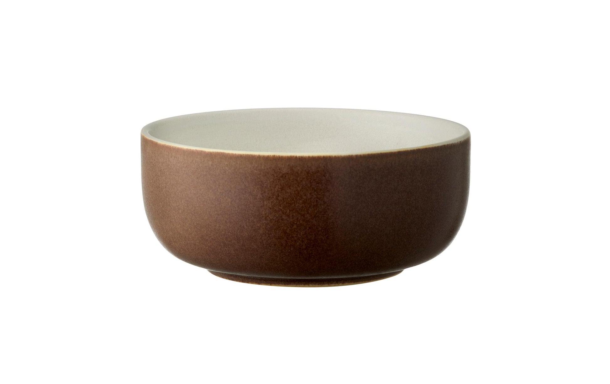 Studio Round Snackschale – Ø 11 cm, Steingut, Braun/Weiss, spülmaschinenfest, mikrowellengeeignet