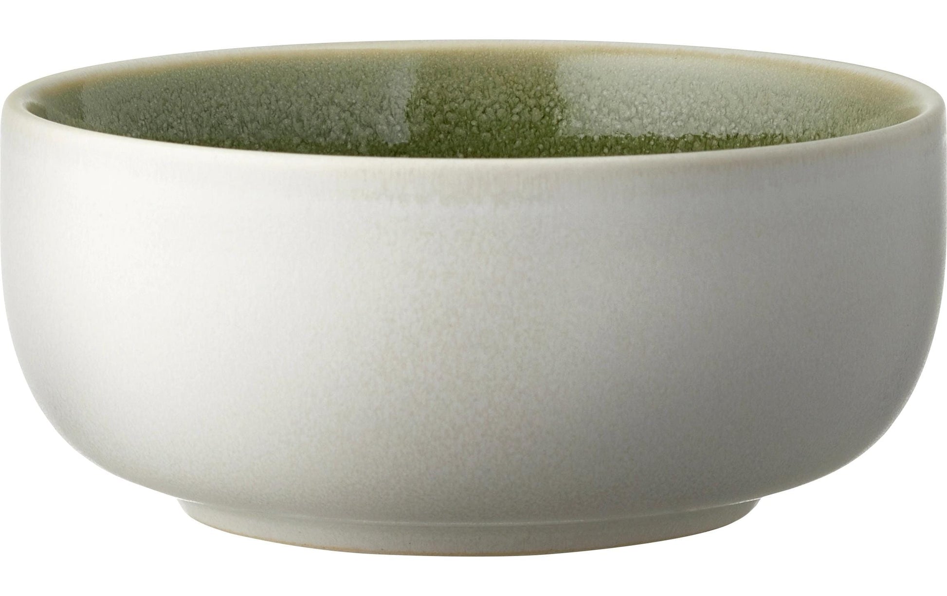 Studio Round Schale – Ø 11 cm, Steingut, Dunkelgrün, spülmaschinenfest, mikrowellengeeignet