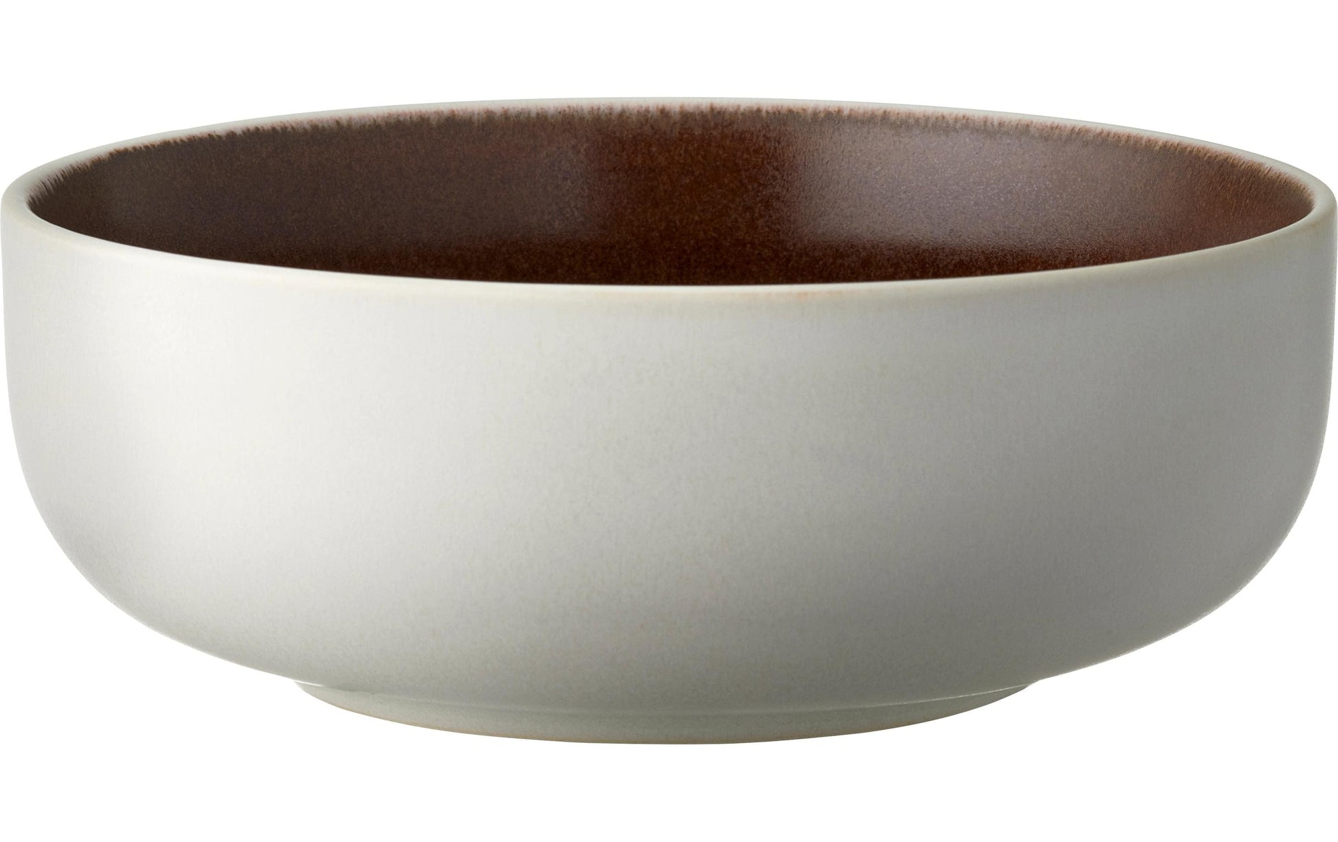 Studio Round Schale North – Ø 15 cm, Steingut, Braun, spülmaschinenfest, mikrowellengeeignet