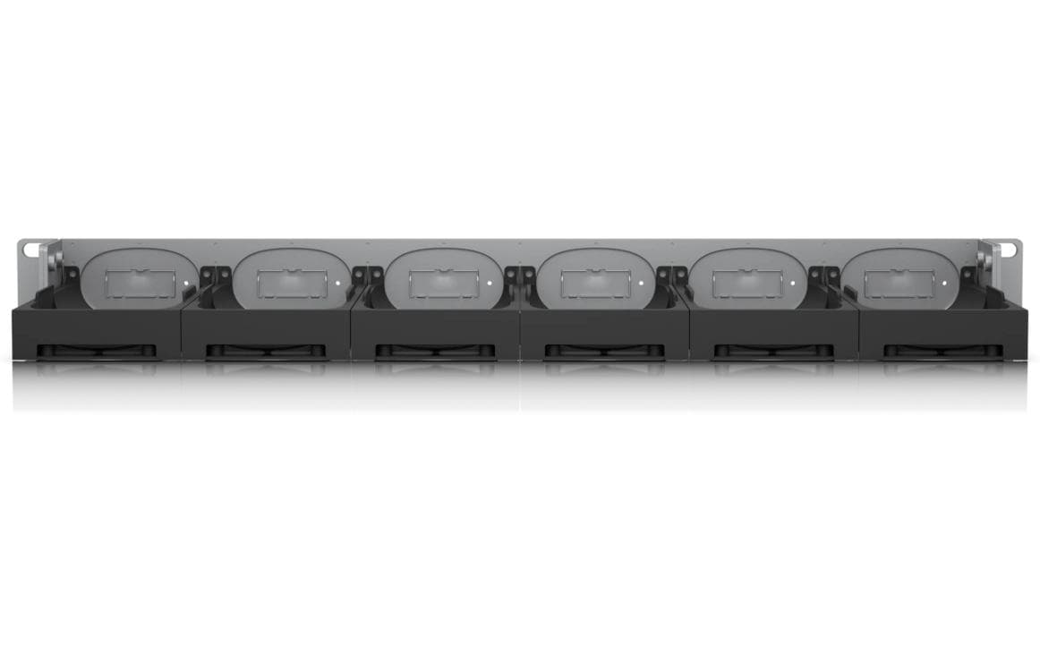 Ubiquiti Rack-Regalboden 19" – 1U – 442 × 159 × 43 mm – für UP-AI-Port – schwarz/grau