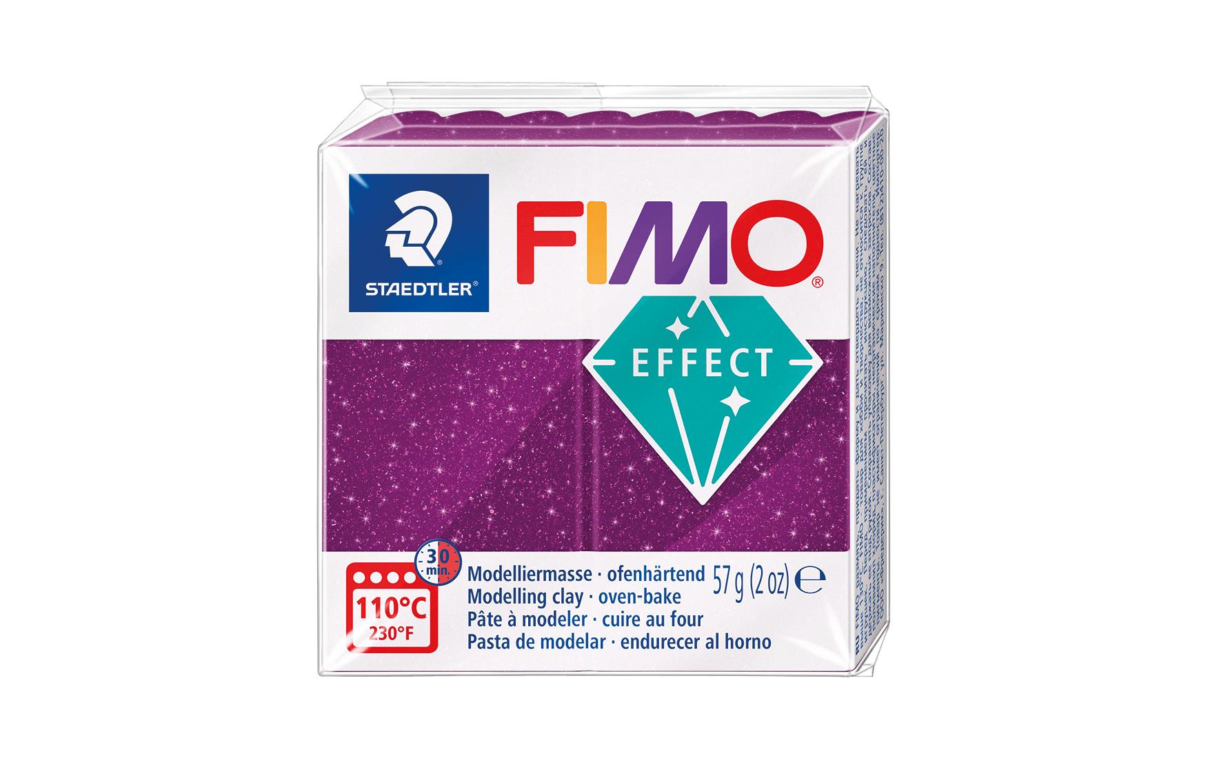 Staedtler Modelliermasse, FIMO effect, Violett (Galaxy), ofenhärtend (110 °C), 57 g