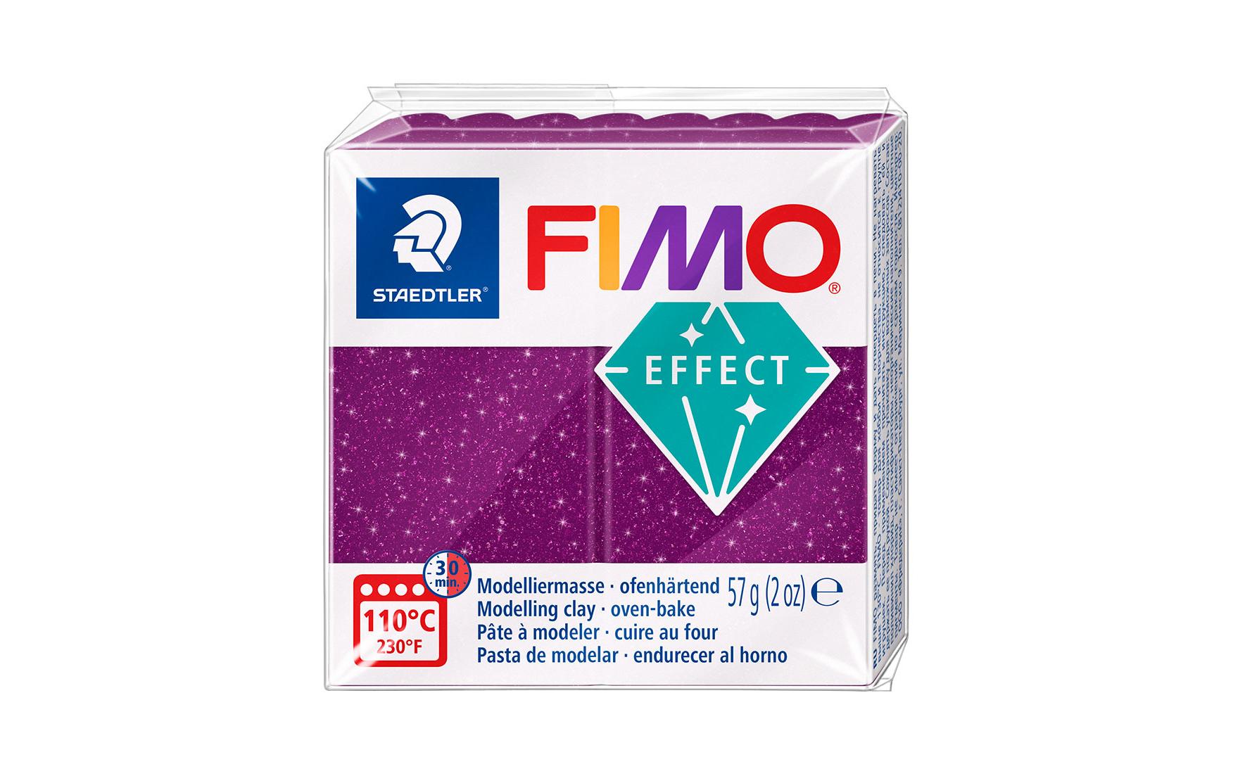 Staedtler Modelliermasse, FIMO effect, Violett (Galaxy), ofenhärtend (110 °C), 57 g