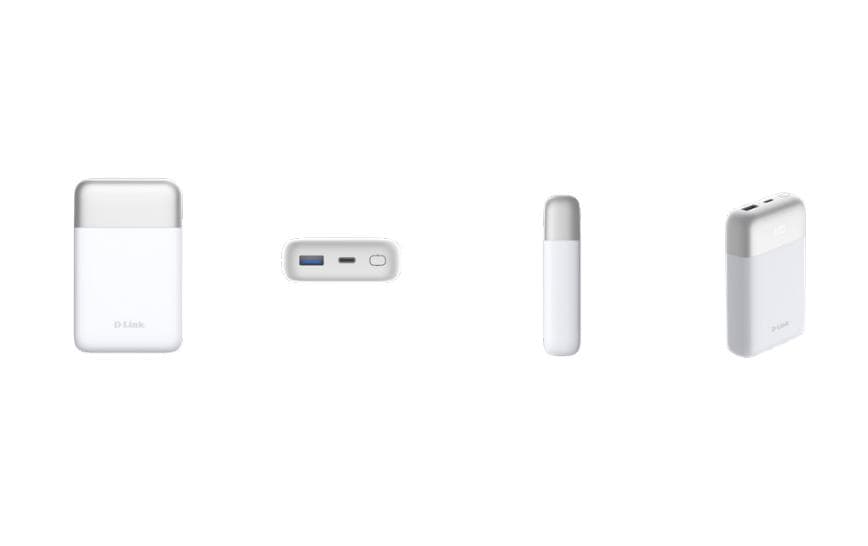 D-Link Powerbank 10'000 mAh – 18 W PD, 1× USB-C, 1× USB-A, weiss