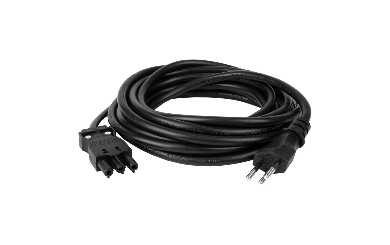 Steffen Verlängerungskabel – T12–GST18I3, 5 m, 3×1,5 mm², schwarz