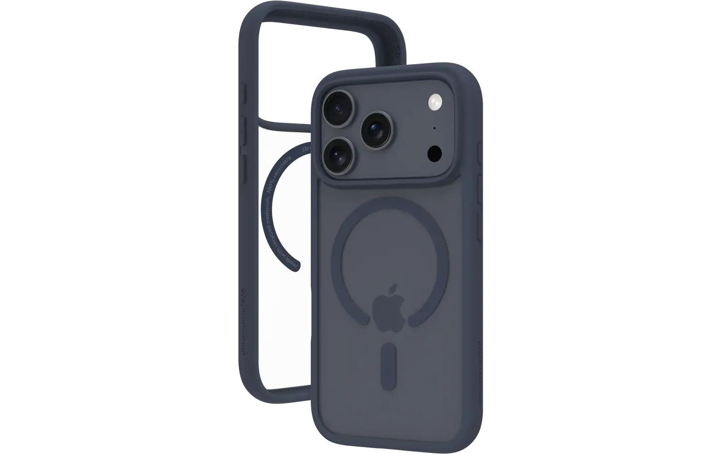 dbramante1928 Grenen MS – Backcover – für Apple iPhone 17 Pro, Dunkelblau, bis 2 m sturzsicher, mit Zusatzfach