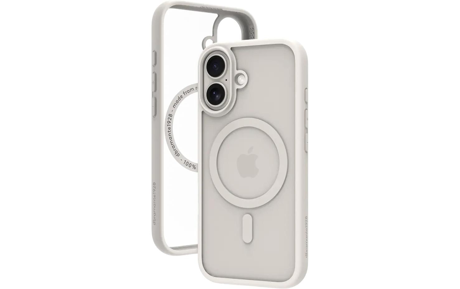 dbramante1928 Backcover – für Apple iPhone 17, Kunststoff, Weiss, bis 2 m sturzsicher, recycelbar