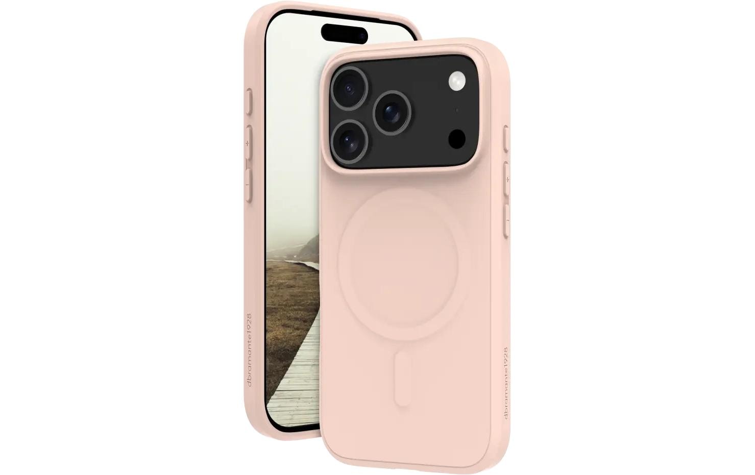 dbramante1928 Greenland Pro MS Backcover – für Apple iPhone 17 Pro, mit Kartenfach, Kunststoff, Pink
