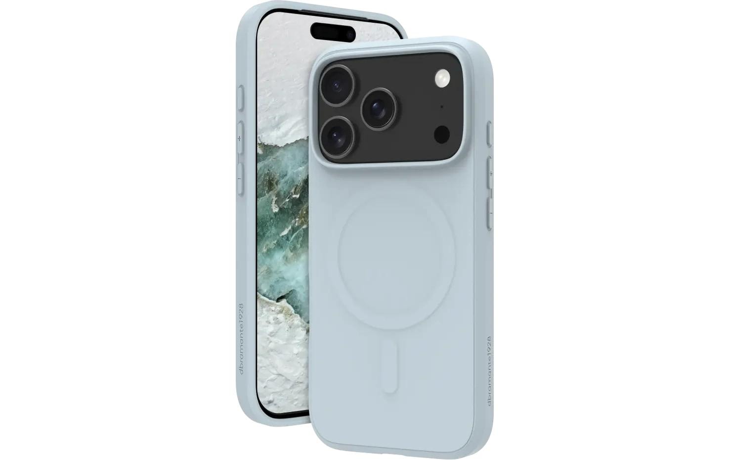 dbramante1928 Greenland Pro MS Backcover – für Apple iPhone 17 Pro, Kunststoff, 100% recycelt, Hellblau
