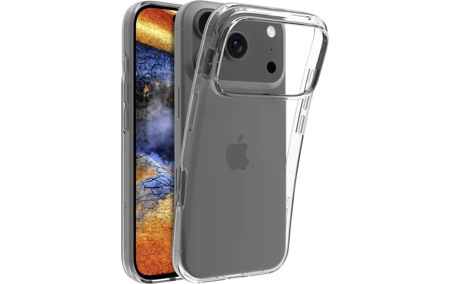 dbramante1928 Greenland Backcover – für Apple iPhone 17 Pro, Transparent, bis 1,2 m sturzsicher, mit Zusatzfach