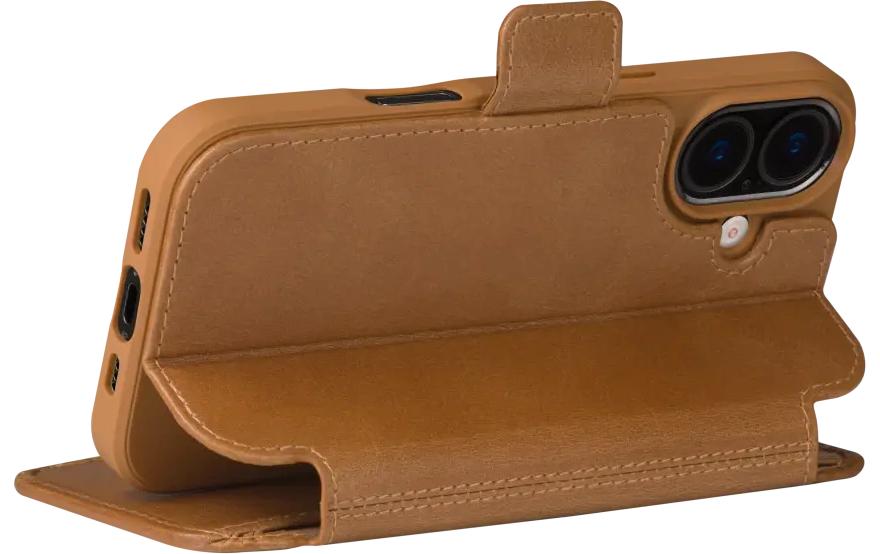 dbramante1928 Copenhagen Wallethülle – für Apple iPhone 17, mit Ständer, 3 Kartenfächer, Leder, Beige