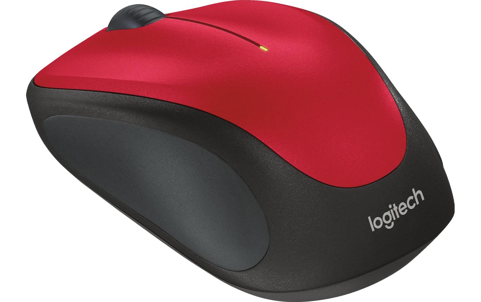 Logitech M235 Maus – Kabellos, Rot