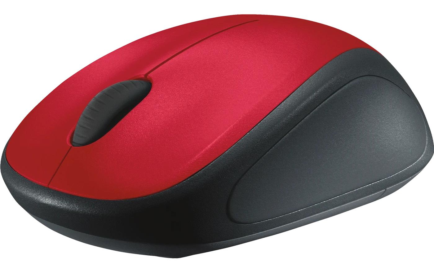 Logitech M235 Maus – Kabellos, Rot