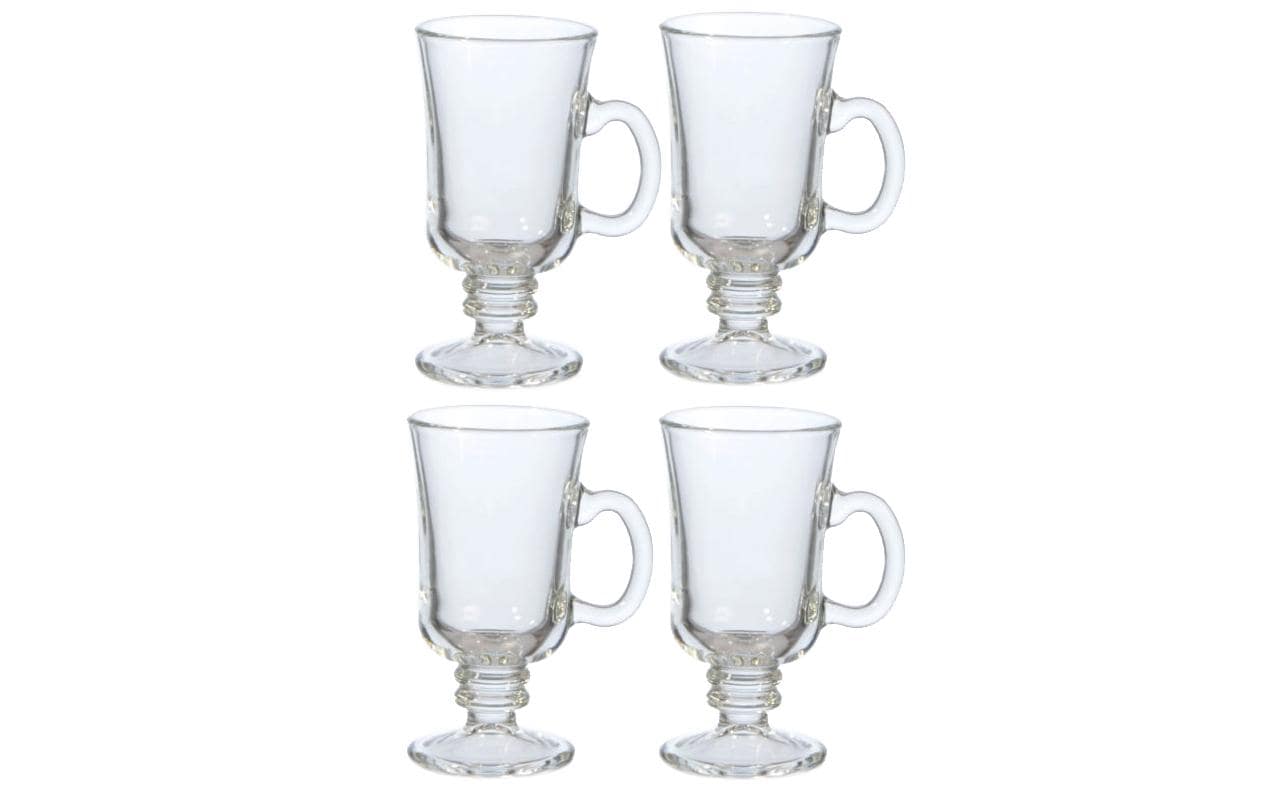Royal Leerdam Kaffee-/Teebecher Royal L – 4er Set, 240 ml, Glas, Transparent