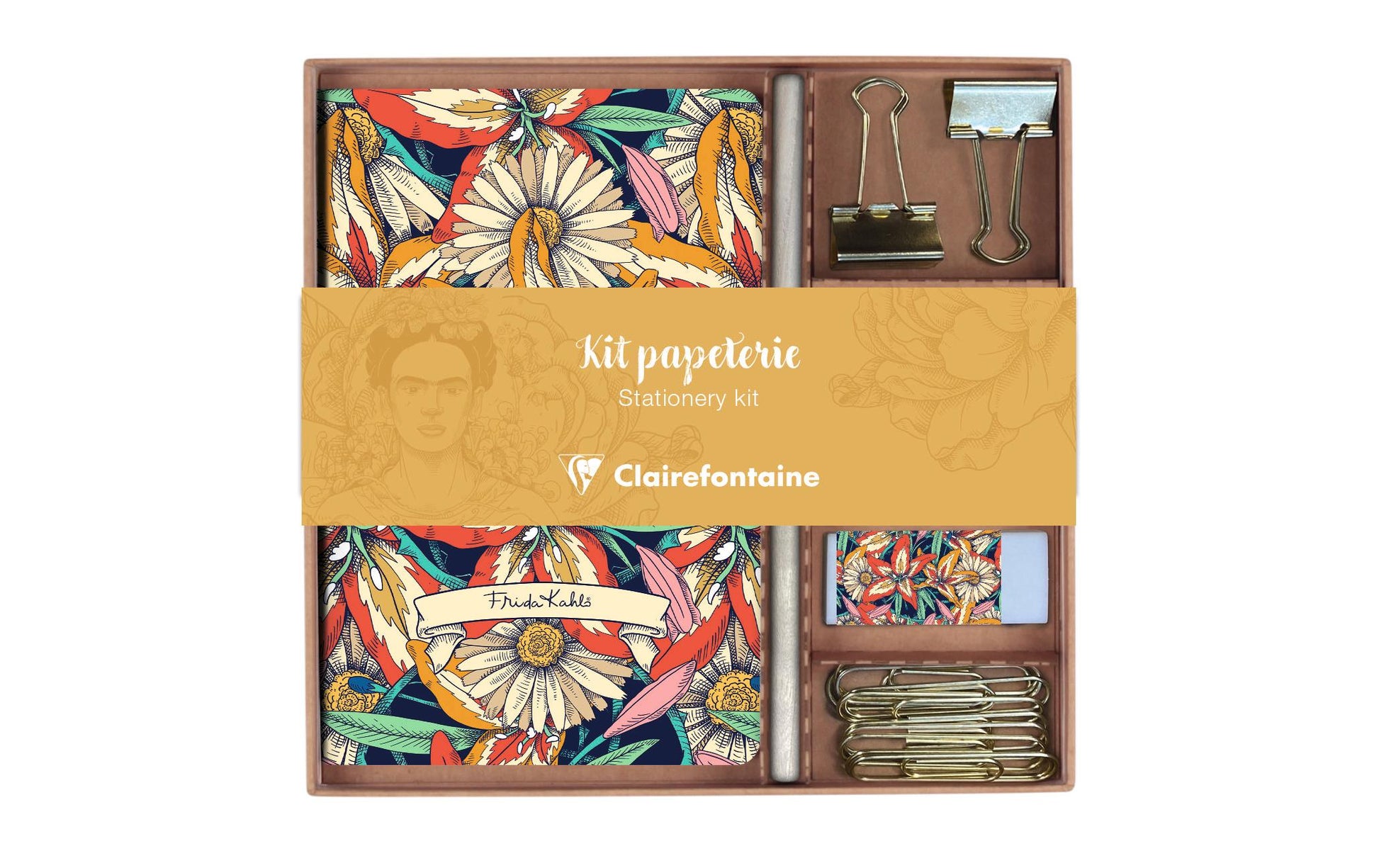 Clairefontaine Notizbuch – A5, liniert, 64 Seiten, gebunden, mehrfarbig
